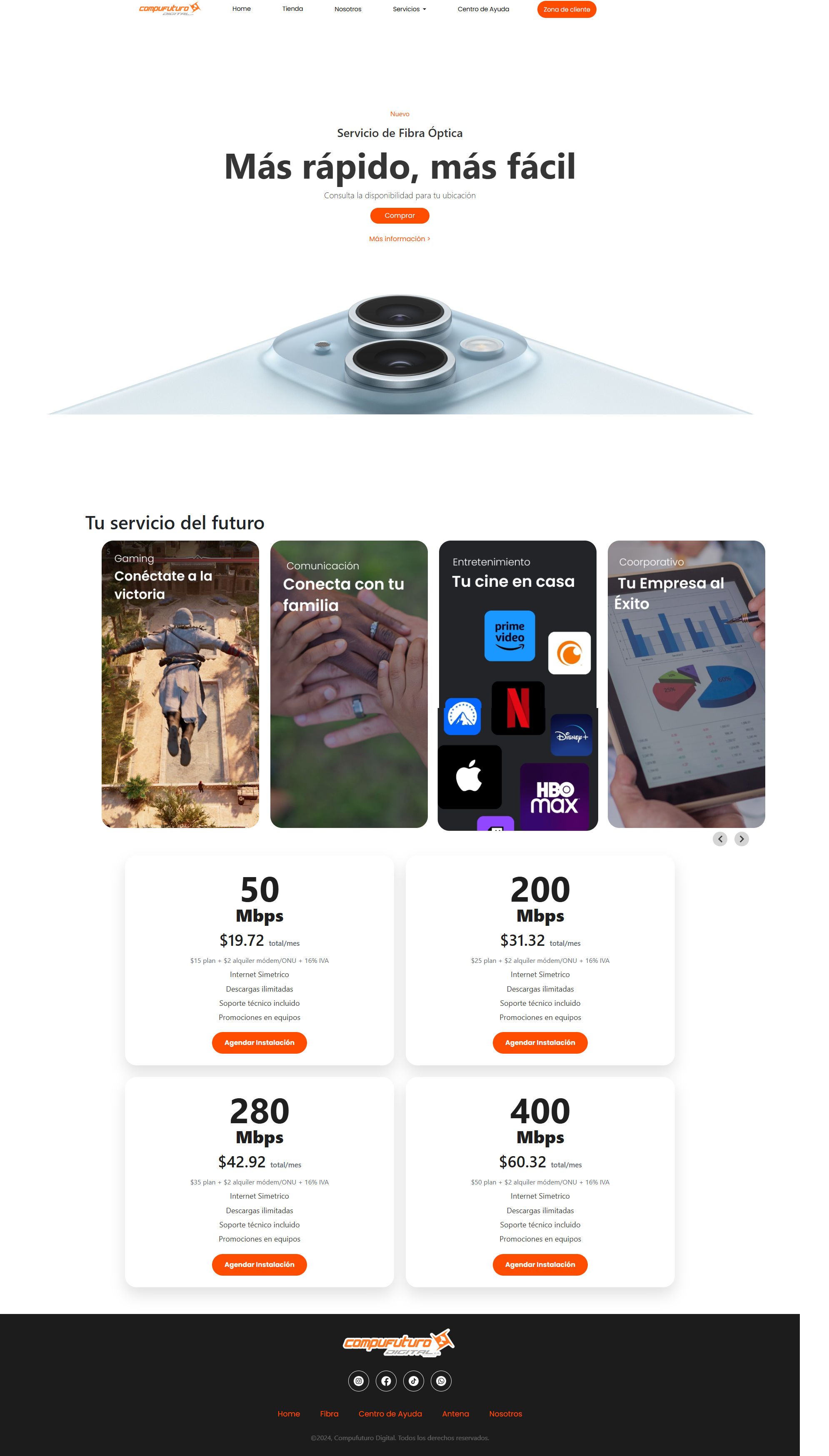 Compufuturo: fibra óptica